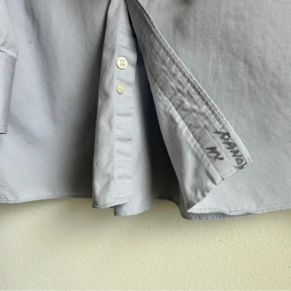 Michael Kors I Large Light Blue‎ Gray Dress Shirt I Button Up, Collar I Size L - Picture 9 of 10